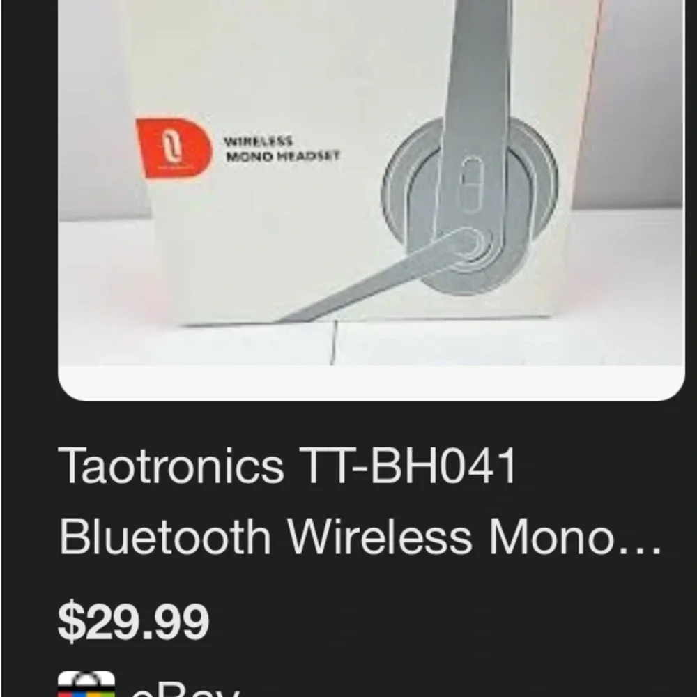 Wireless Mono Headset - Picture 3 of 4